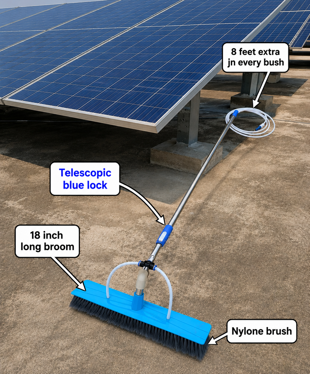 Solar brush size specifications